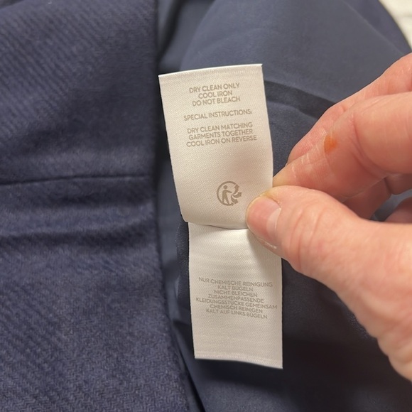 Boden NWT Navy British Tweed Pencil Skirt Size 8P - Picture 4 of 12